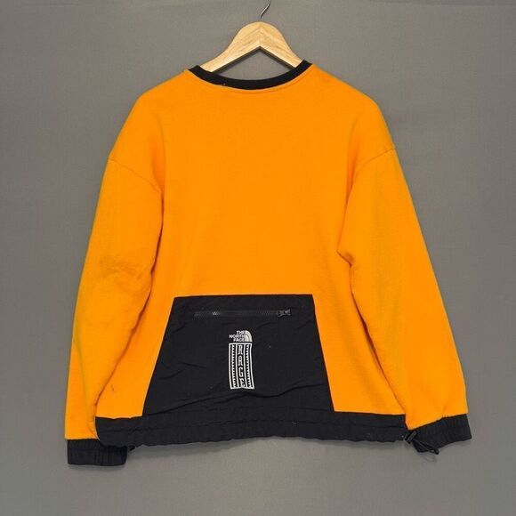 The North Face Men’s Rage Orange Crewneck Sweater Size Medium Cotton Blend - Picture 4 of 15